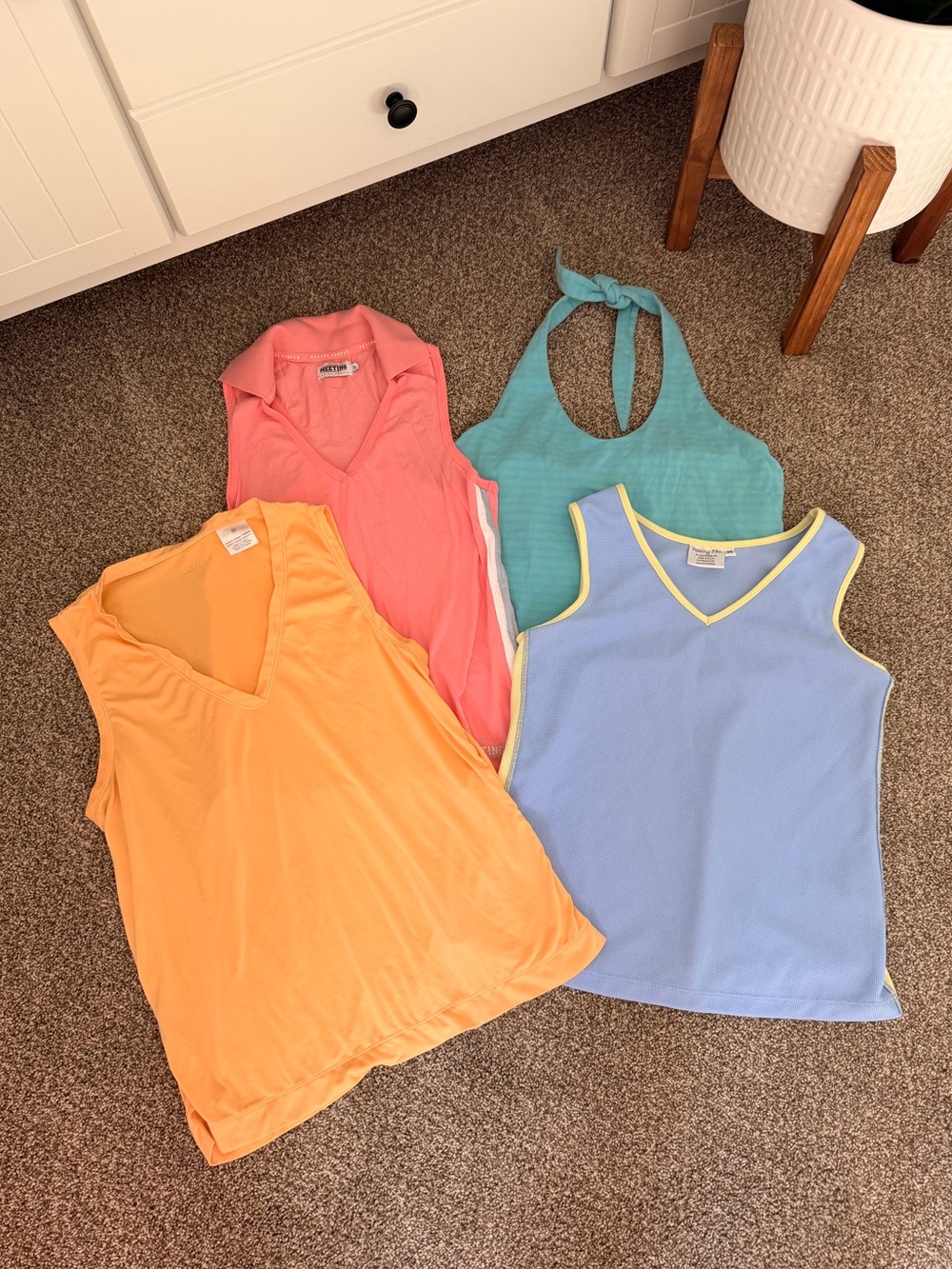 Set of 4 - 90’s Style Athletic Tank Top Bundle